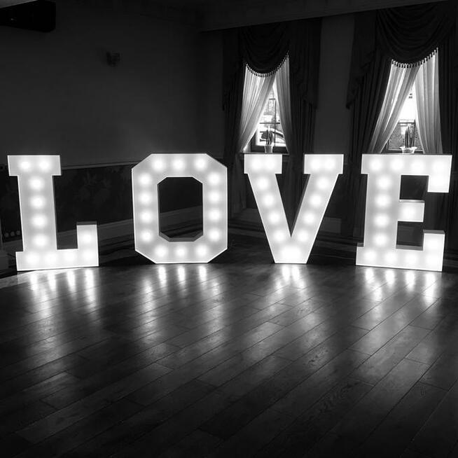 Napis MIŁOŚĆ LOVE na Wasze wesele! Trójmiasto