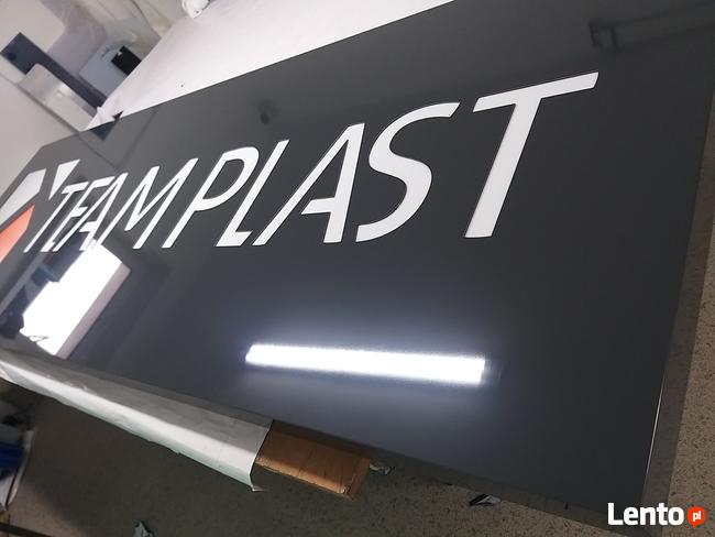 Reklama Świetlna Nowy Sącz Litery przestrzenne 3D, kasetony