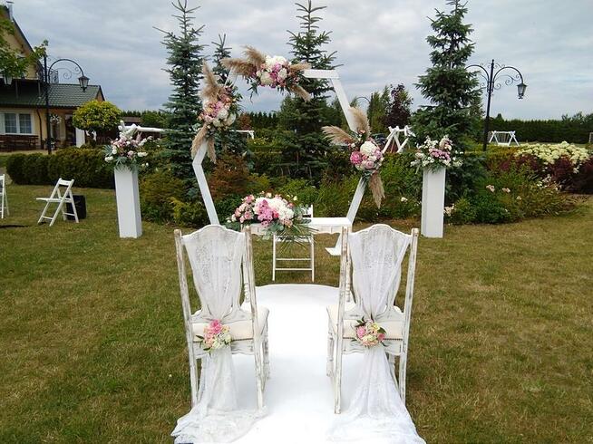 Dekoracja ślubu plenerowego Lublin