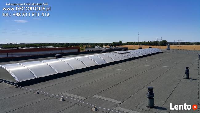 Folia na poliwęglan - oklejanie świetlików dachowych