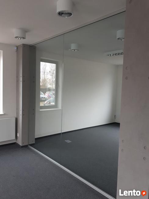 Zabudowy szklane, drzwi , przeszklenia wewnętrzne