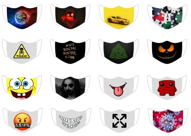 Kolorowe maski ochronne wirus maseczki koronawirus