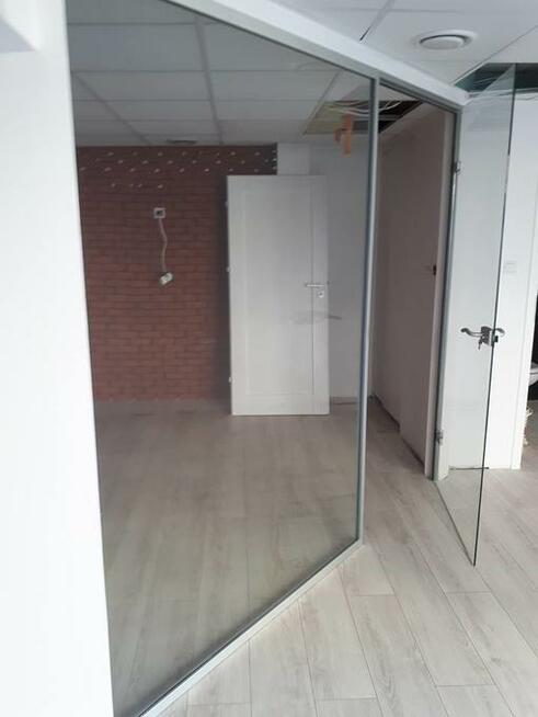 Zabudowy szklane, drzwi , przeszklenia wewnętrzne