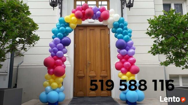 Hel do balonów warszawa balony z helem wawa brama z balonów