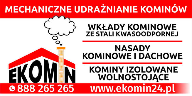 Udrożnianie kominów, montaż wkładów kominowych