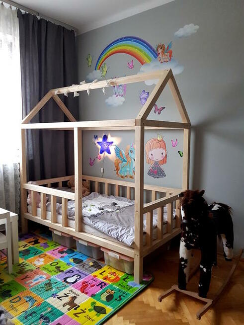 Łóżko domek dla dziecka / house bed / drewniane łóżko