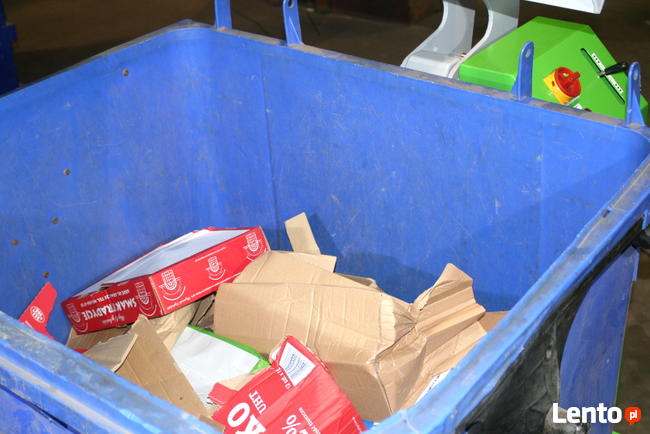 Belownica kompaktor zgniatarka prasa do odpadów kont. 1100l