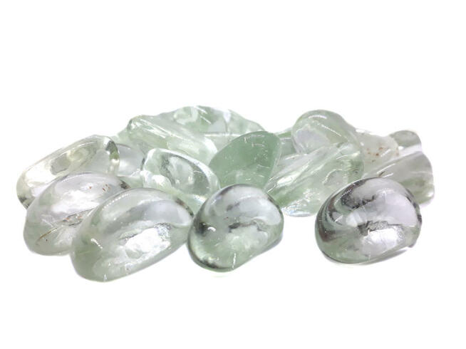 Otoczak szklany kamień biały dekoracyjny do lasu w szkle 1kg