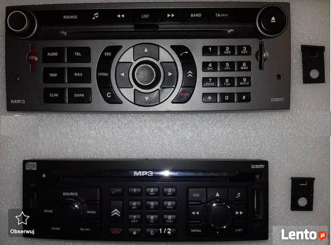 Citroen C4 C5 C6 Peugeot 308 407 607 slot, ramka karty SIM