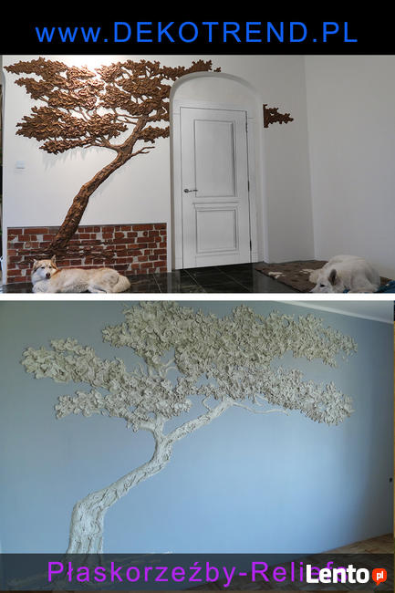 Tynk dekoracyjny, tynk strukturalny, ozdobny, płaskorzeźba