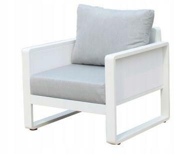 Zestaw mebli ogrodowych PIWONIA z technorattanu i aluminium