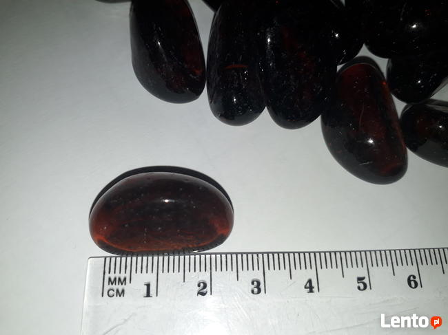 Dekoracja Szklany otoczak ozdoba miodowy kamyk 1kg