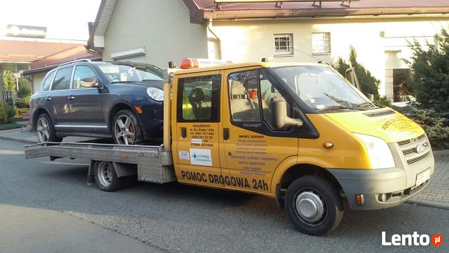 pomoc drogowa 24 h knurów wynajem przyczep lawet