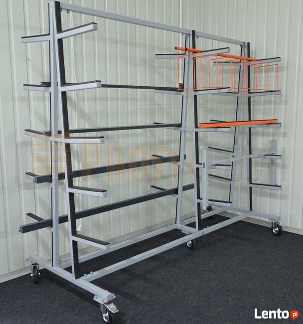 Regał Wspornikowy Mobilny Stojak Wózek Półki Magazyn Towar