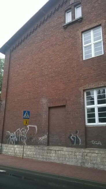 mycie elewacji ceglanych, kamiennych, usuwanie graffiti