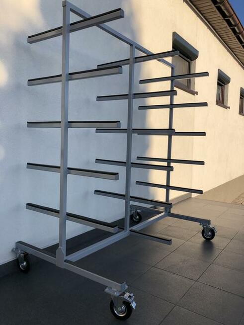 Regał Wspornikowy Mobilny Stojak Wózek Półki Magazyn Towar