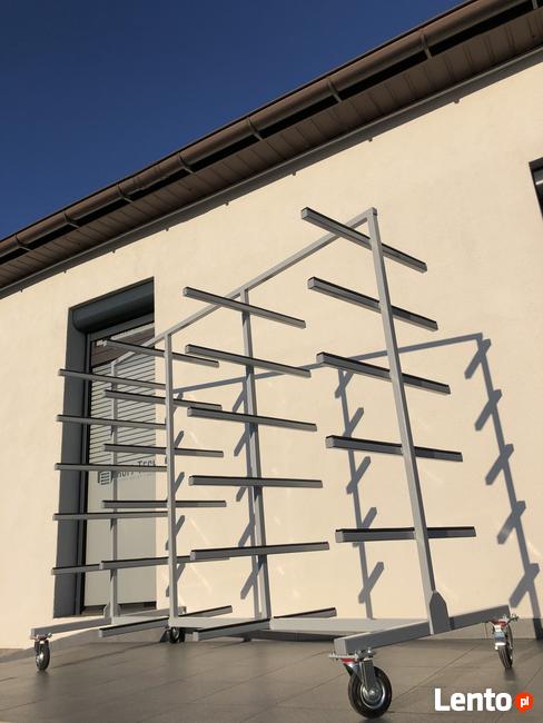 Regał Wspornikowy Mobilny Stojak Wózek Półki Magazyn Towar