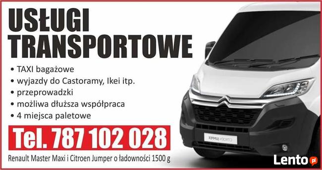 Taxi bagażowe usługi transportowe bagażówka przeprowadzki