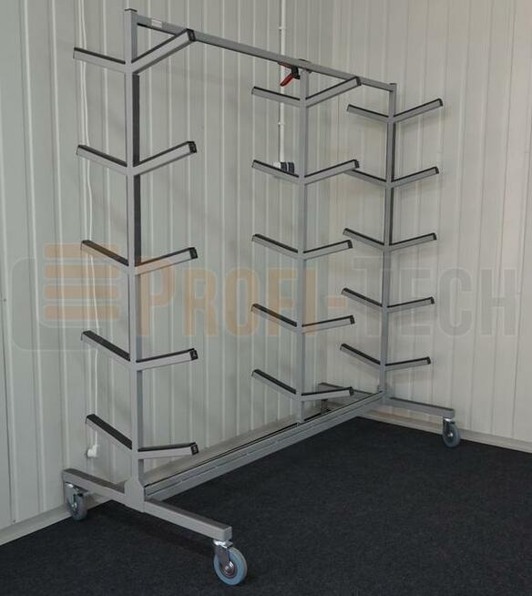 Regał Wspornikowy Mobilny Stojak Wózek Półki Magazyn Towar