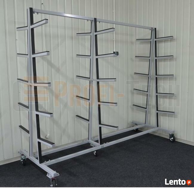 Regał Wspornikowy Mobilny Stojak Wózek Półki Magazyn Towar