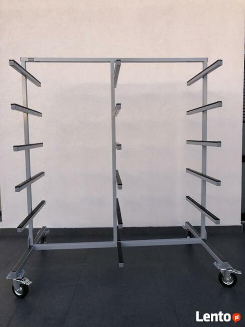 Regał Wspornikowy Mobilny Stojak Wózek Półki Magazyn Towar