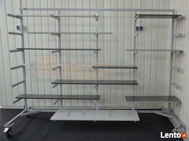 Regał Wspornikowy Mobilny Stojak Wózek Półki Magazyn Towar