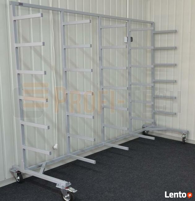 Regał Wspornikowy Mobilny Stojak Wózek Półki Magazyn Towar