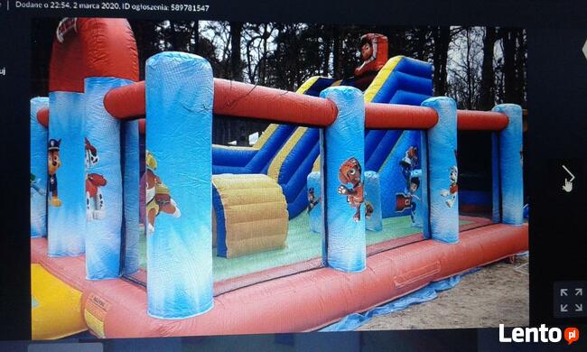 Wynajem i obsługa atrakcji plenerowych, dmuchańce, karuzele.