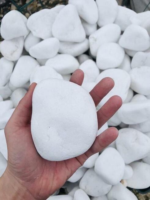 Otoczak Grecki ŚNIEŻNOBIAŁY Kamień do Ogrodu Żwir WARSZAWA