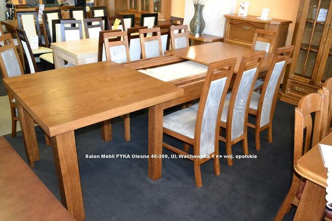 Nowy Stół Debowy 200cm, Rozkładany do 400cm KUBA =MEBLE PYKA