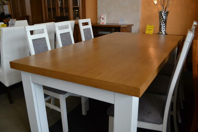 Nowy Stół Debowy 200cm, Rozkładany do 400cm KUBA =MEBLE PYKA