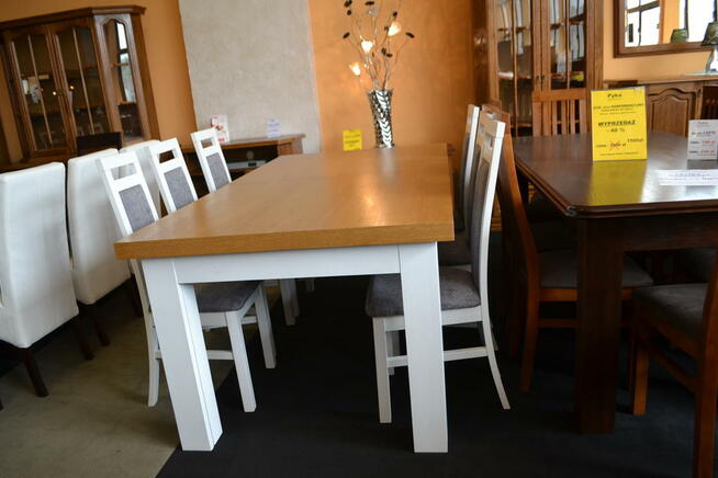 Nowy Stół Debowy 200cm, Rozkładany do 400cm KUBA =MEBLE PYKA