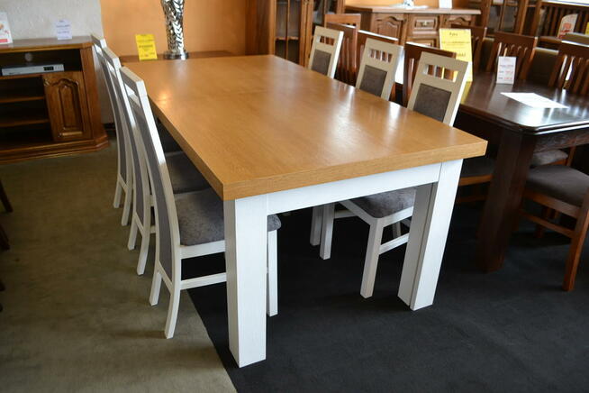 Nowy Stół Debowy 200cm, Rozkładany do 400cm KUBA =MEBLE PYKA