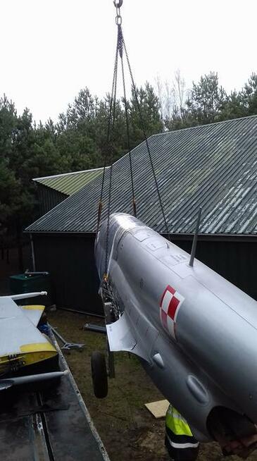 Transport HDS warszawa tir winda naczepa z wózkiem widłowym