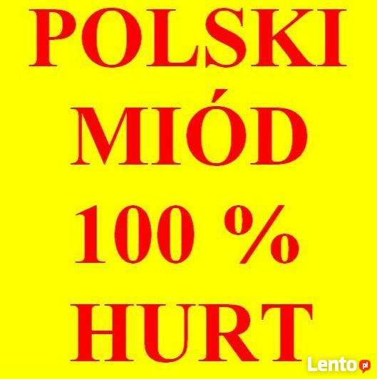 Miód dla pszczelarzy, odbiorców hurtowych. Polski 100%. HURT