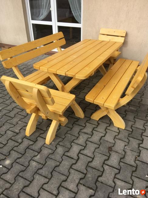 Nowy solidny komplet ogrodowy BAWARIA BIS świerk