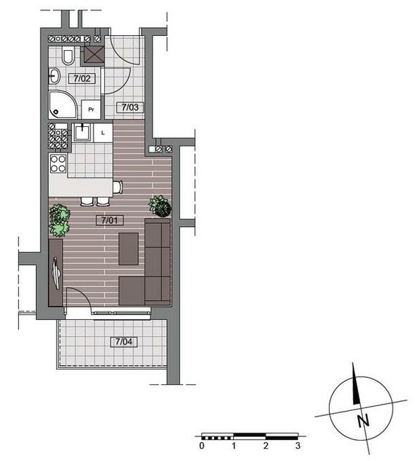 komfortowa kawalerka w apartamentowcu