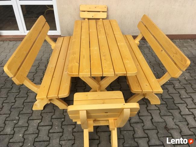 Nowy solidny komplet ogrodowy BAWARIA BIS świerk