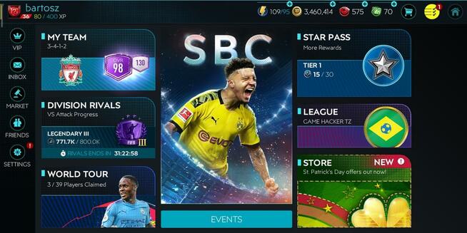 Konto FIFA MOBILE