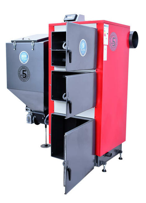 Kocioł z podajnikiem 15 kw 120m2 RATY Kotły 5 klasa