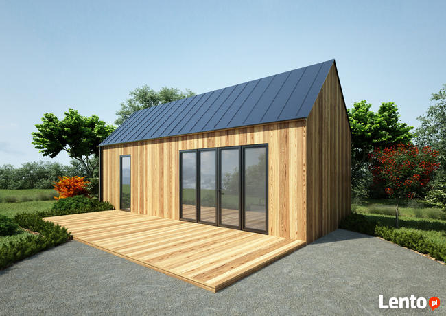 Domek letniskowy stodoła drewniana z antresolą 35 m2