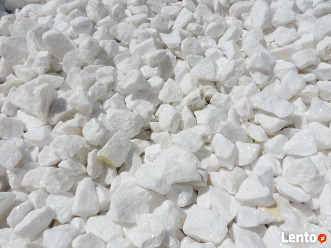 Grys Biały Thasos śnieżnobiały kamień z błyszczącymi Thassos