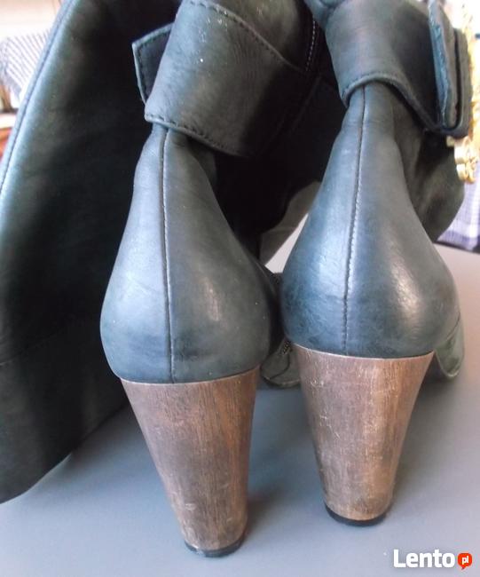 Kozaki LLOYD rozm. 39 5,5 skórzane zamszowe Czarne