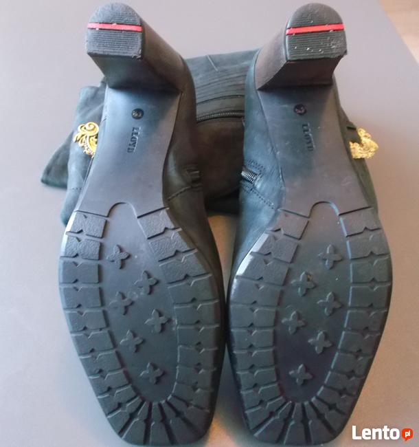 Kozaki LLOYD rozm. 39 5,5 skórzane zamszowe Czarne