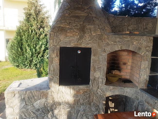 Grill z kamienia, piec chlebowy, altana wędzarnia kamieniarz
