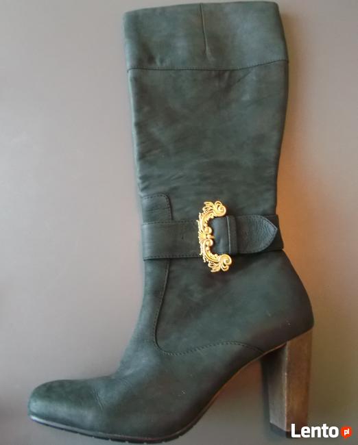 Kozaki LLOYD rozm. 39 5,5 skórzane zamszowe Czarne