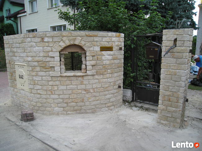 Grill z kamienia, piec chlebowy, altana wędzarnia kamieniarz