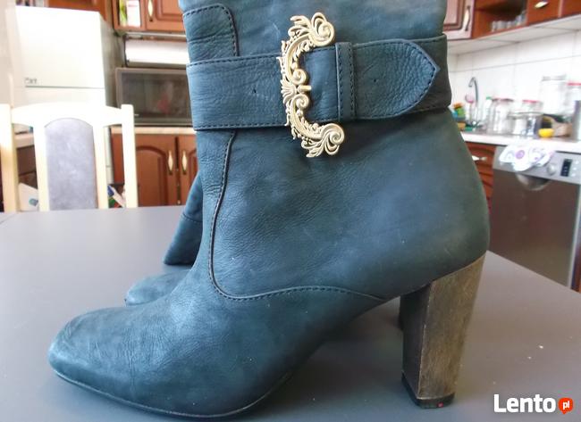 Kozaki LLOYD rozm. 39 5,5 skórzane zamszowe Czarne