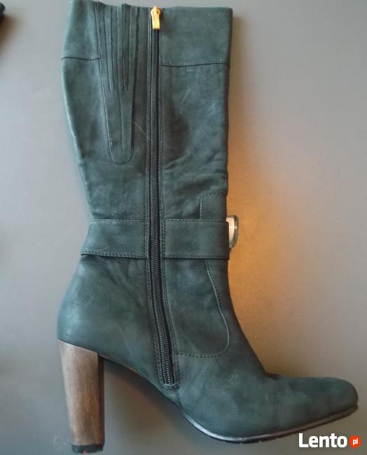 Kozaki LLOYD rozm. 39 5,5 skórzane zamszowe Czarne