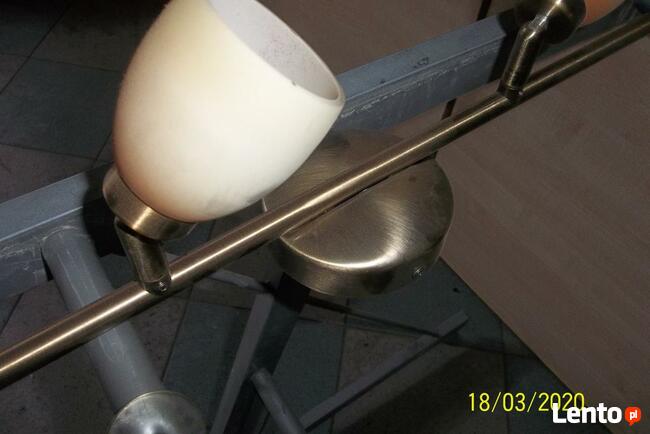 Lampa sufitowa / ścienna mosiądz 230V 4-punkty